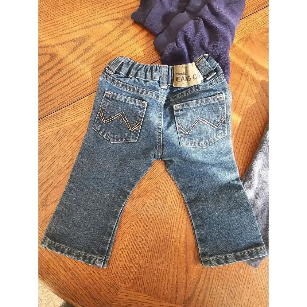 Lot of 4 Pants / Jeans 6-9 Months Baby Boy‎